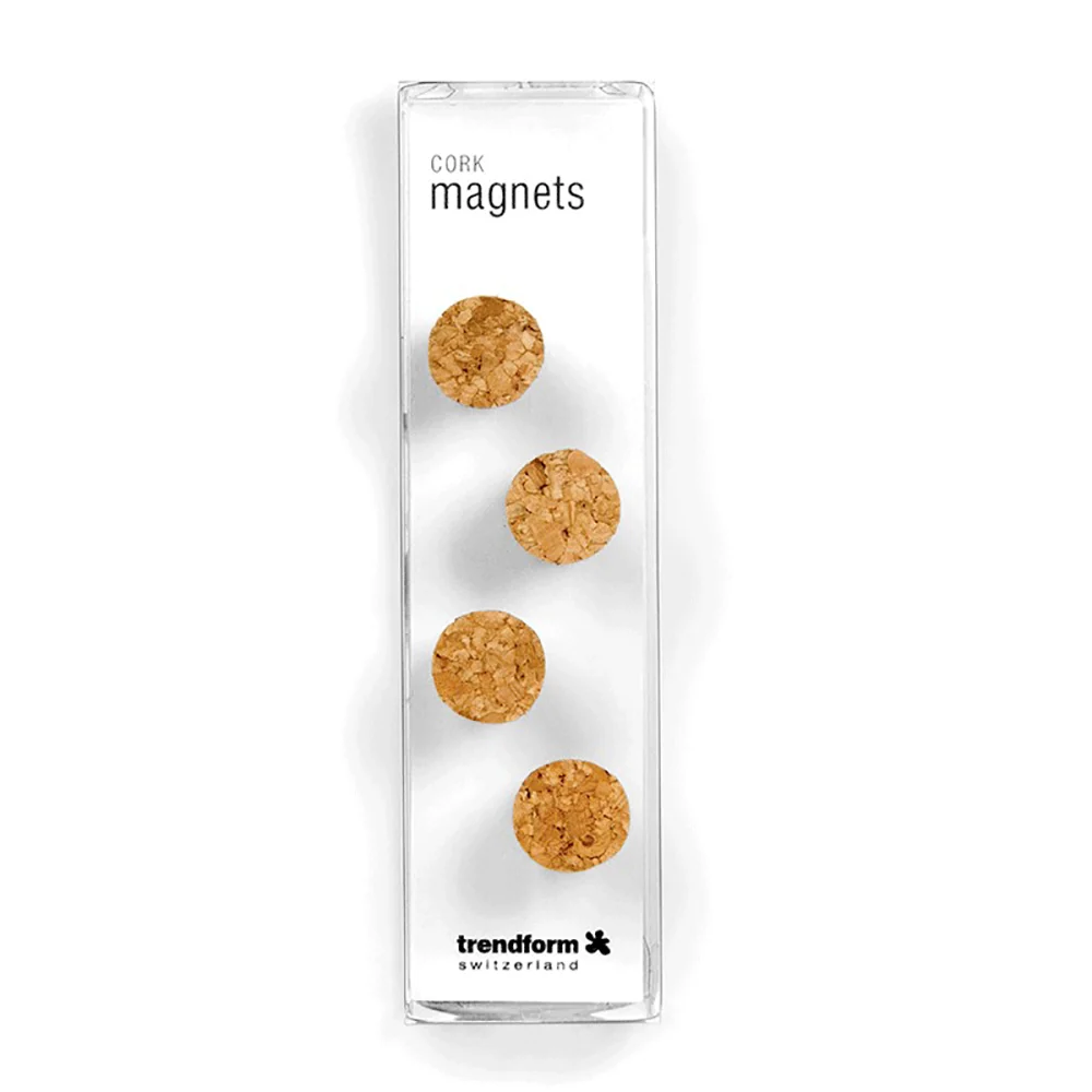 Korkmagneter, 4-pakning - kjøleskapsmagneter