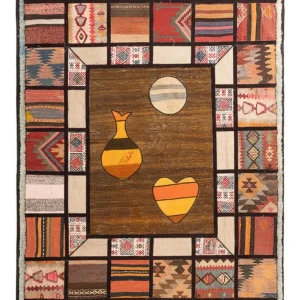 Lappeteppe - 200 x 135 cm - flerfarget