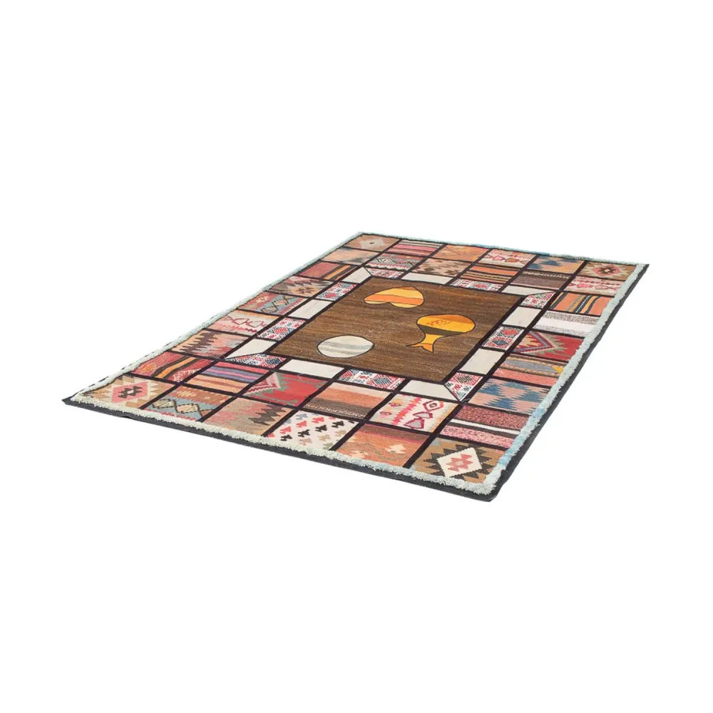 Lappeteppe - 200 x 135 cm - flerfarget