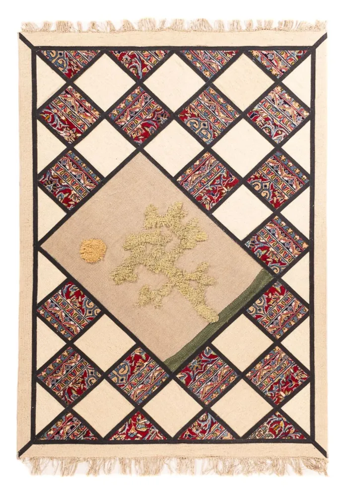 Lappeteppe - 200 x 135 cm - flerfarget