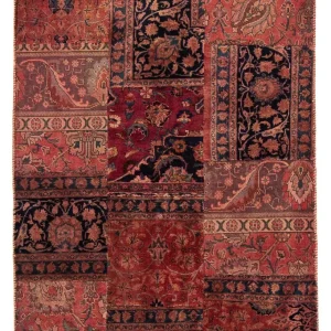 Lappeteppe - 207 x 135 cm - flerfarget