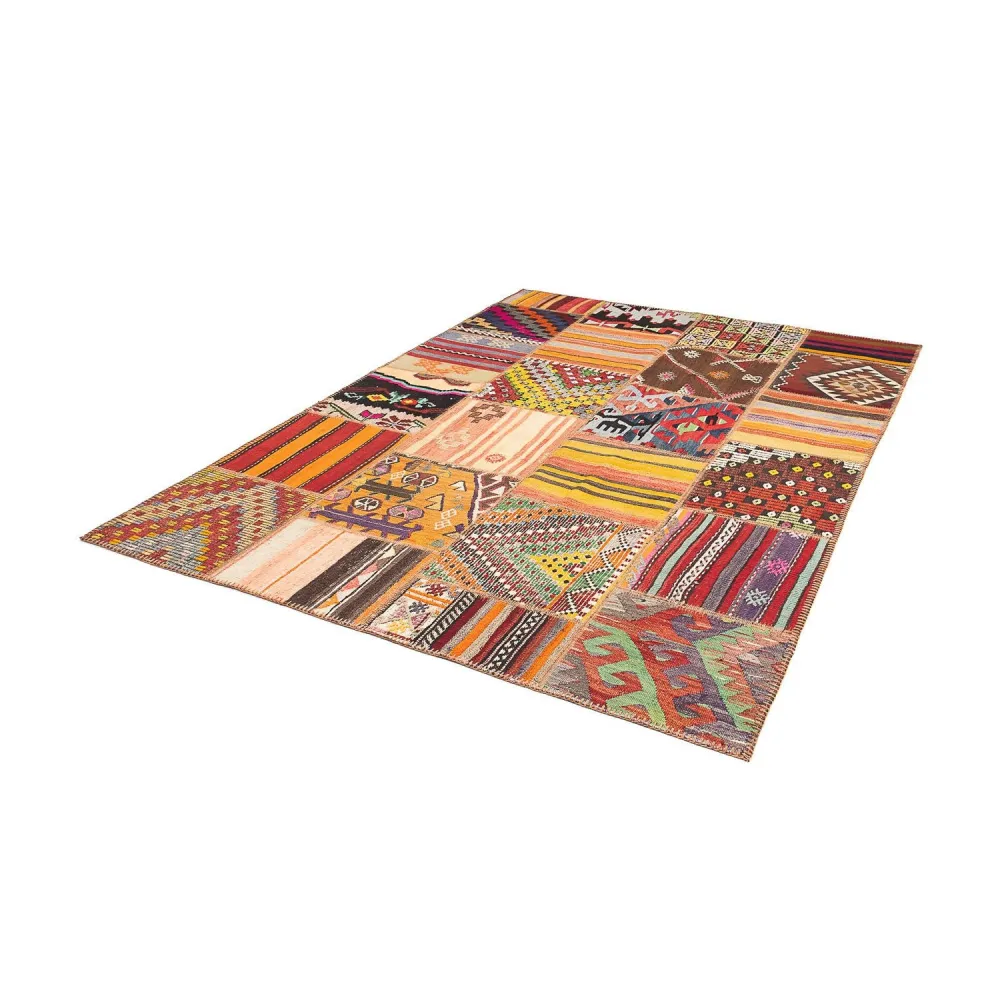 Lappeteppe - 236 x 169 cm - flerfarget