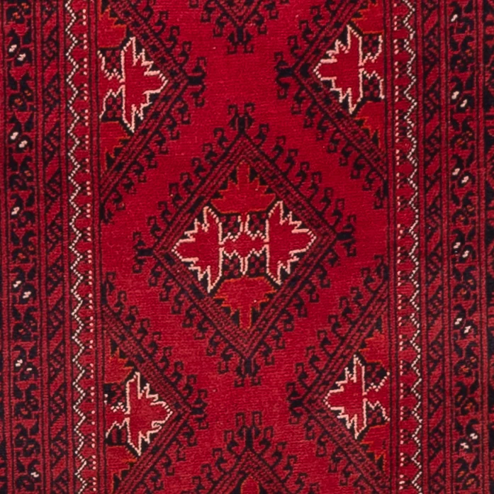 Løper Afghansk teppe - 283 x 82 cm - rød