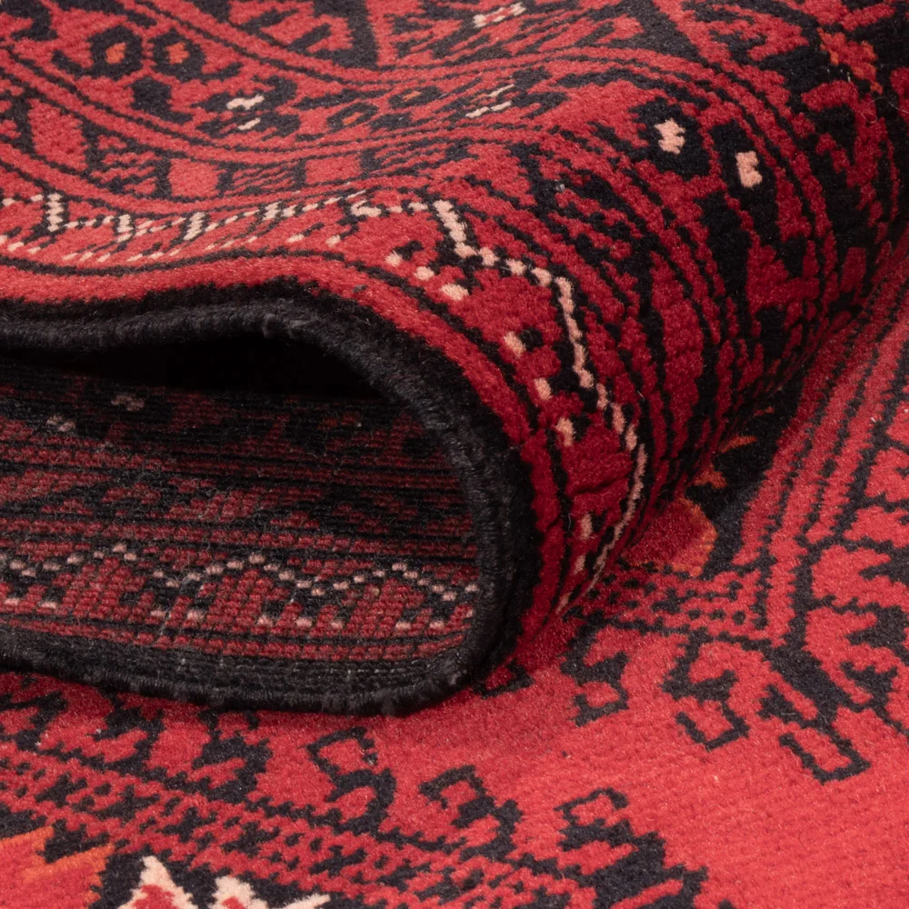 Løper Afghansk teppe - 283 x 82 cm - rød