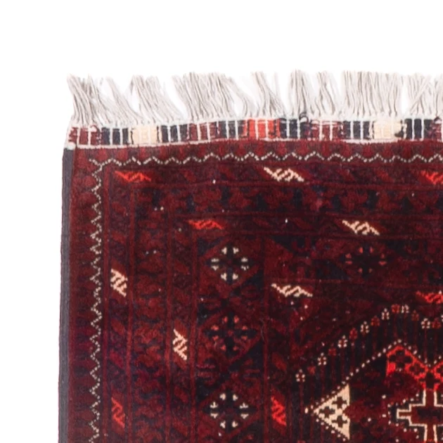 Løper Afghansk teppe - 293 x 78 cm - rød