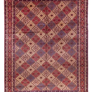 Løper Afghansk teppe - 403 x 296 cm - mørk beige