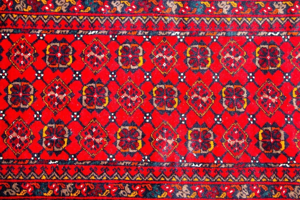 Løper Afghansk teppe - Bukhara - 257 x 83 cm - rød