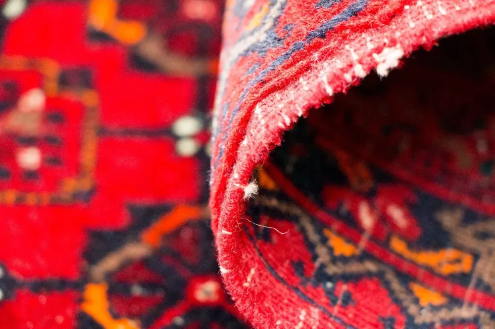 Løper Afghansk teppe - Bukhara - 257 x 83 cm - rød