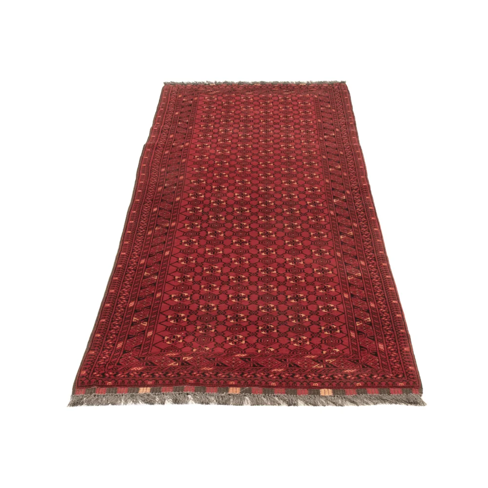 Løper Afghansk teppe - Bukhara - 273 x 86 cm - rød