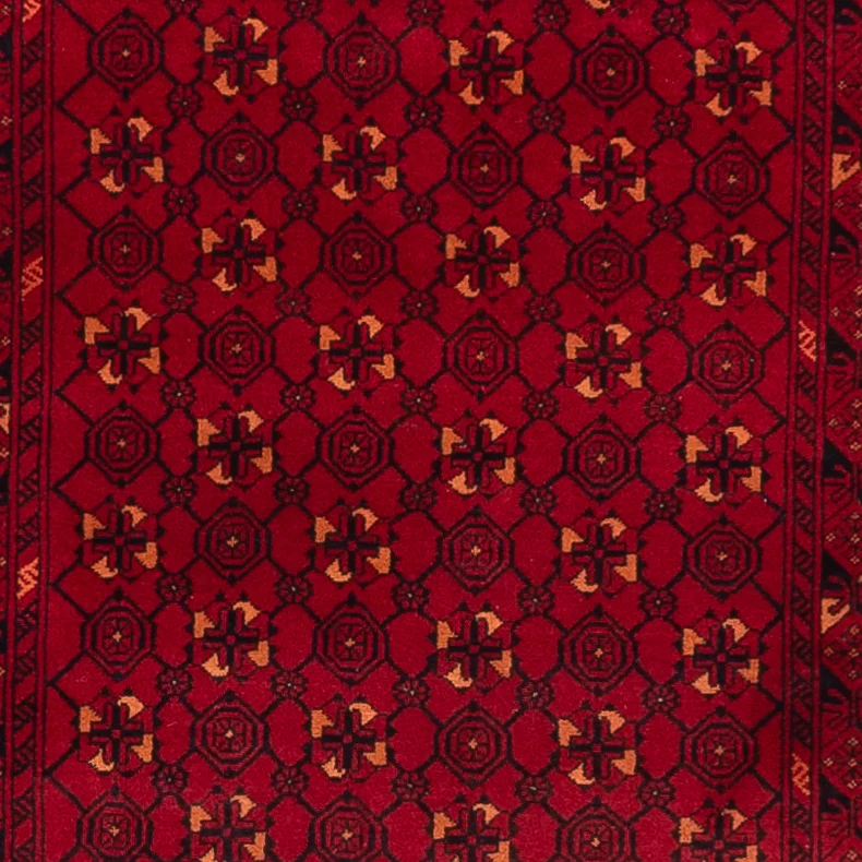 Løper Afghansk teppe - Bukhara - 273 x 86 cm - rød