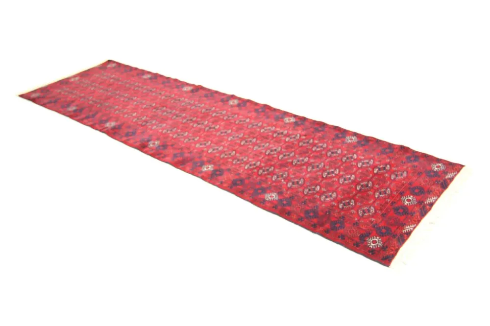 Løper Afghansk teppe - Bukhara - 278 x 83 cm - rød