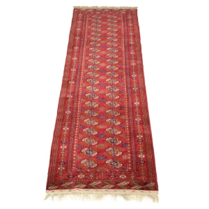 Løper Afghansk teppe - Bukhara - 285 x 88 cm - rød