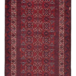 Løper Afghansk teppe - Bukhara - 285 x 82 cm - rød