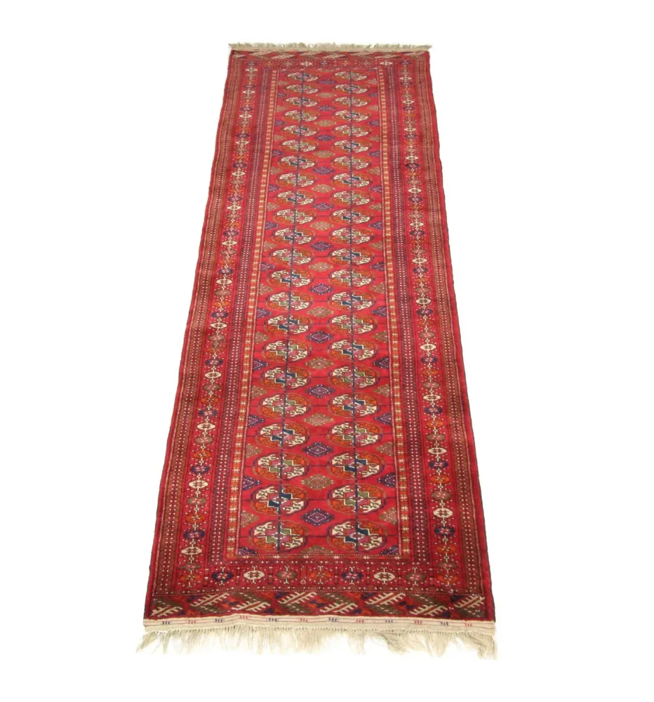 Løper Afghansk teppe - Bukhara - 285 x 88 cm - rød