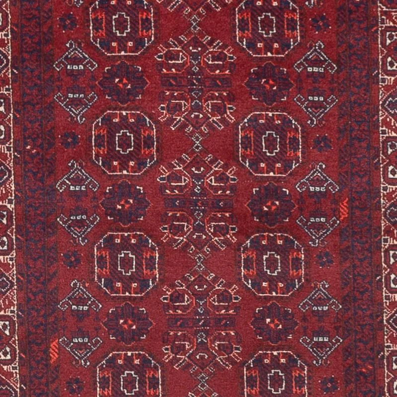Løper Afghansk teppe - Bukhara - 285 x 82 cm - rød