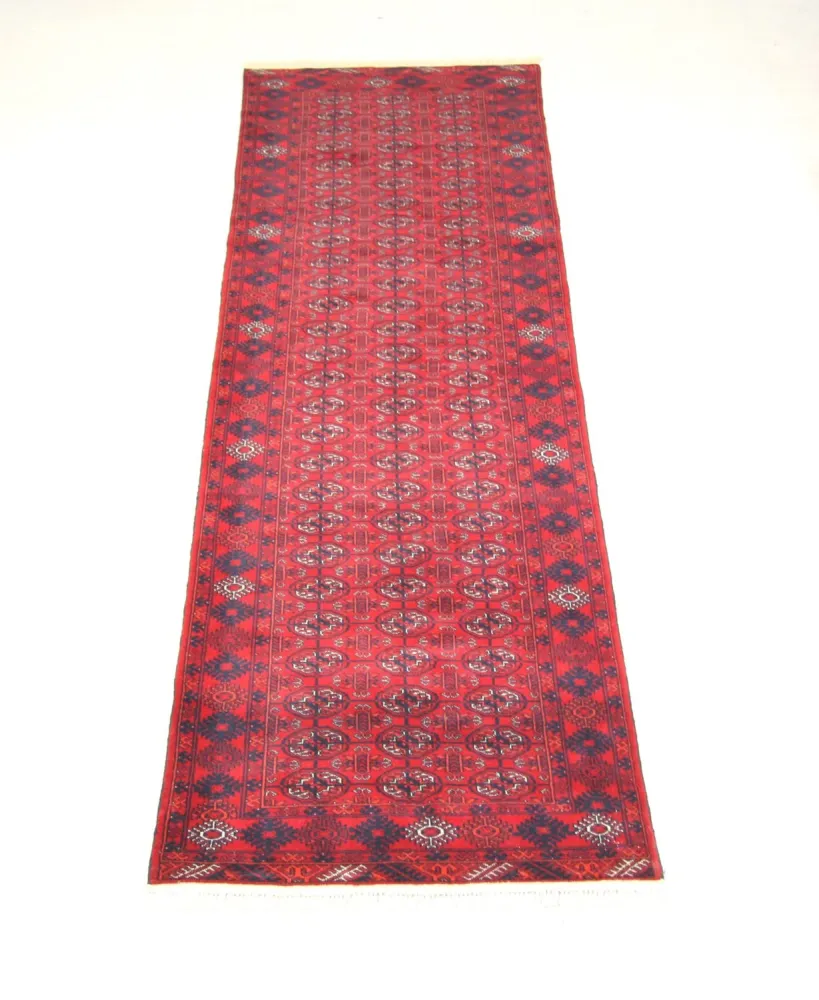 Løper Afghansk teppe - Bukhara - 290 x 81 cm - rød