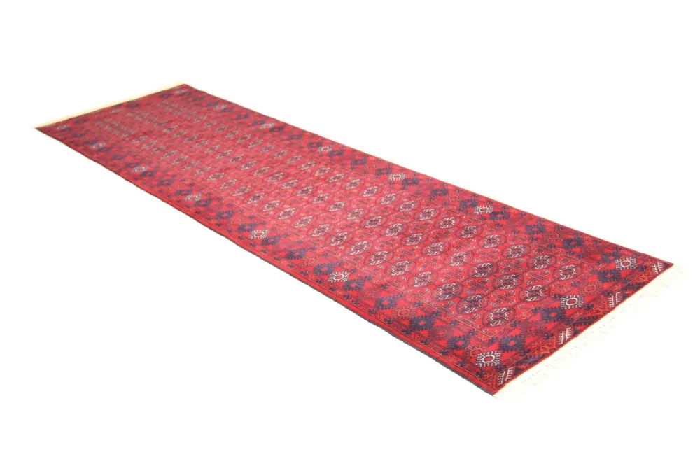 Løper Afghansk teppe - Bukhara - 290 x 81 cm - rød