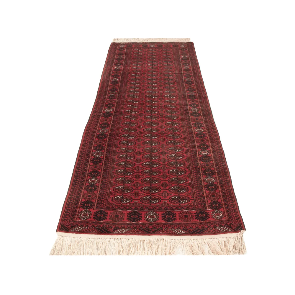 Løper Afghansk teppe - Bukhara - 294 x 84 cm - rød