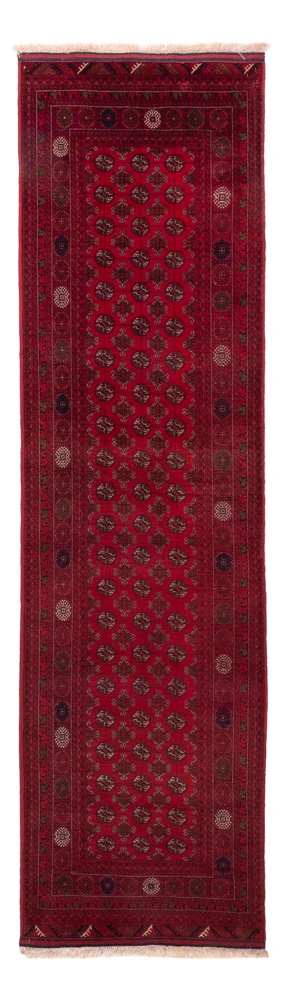 Løper Afghansk teppe - Bukhara - 296 x 78 cm - rød