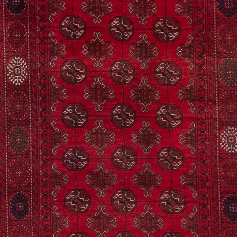 Løper Afghansk teppe - Bukhara - 296 x 78 cm - rød