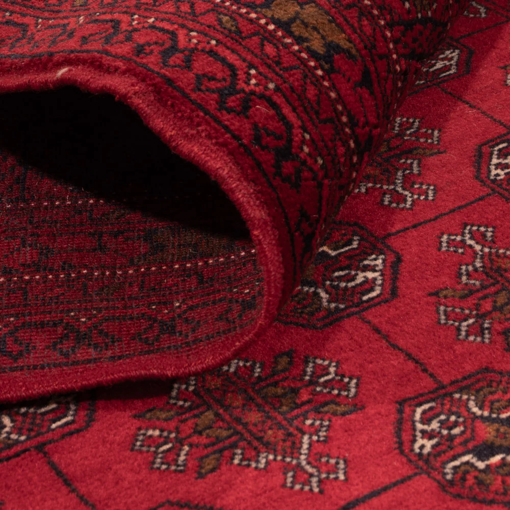 Løper Afghansk teppe - Bukhara - 296 x 78 cm - rød