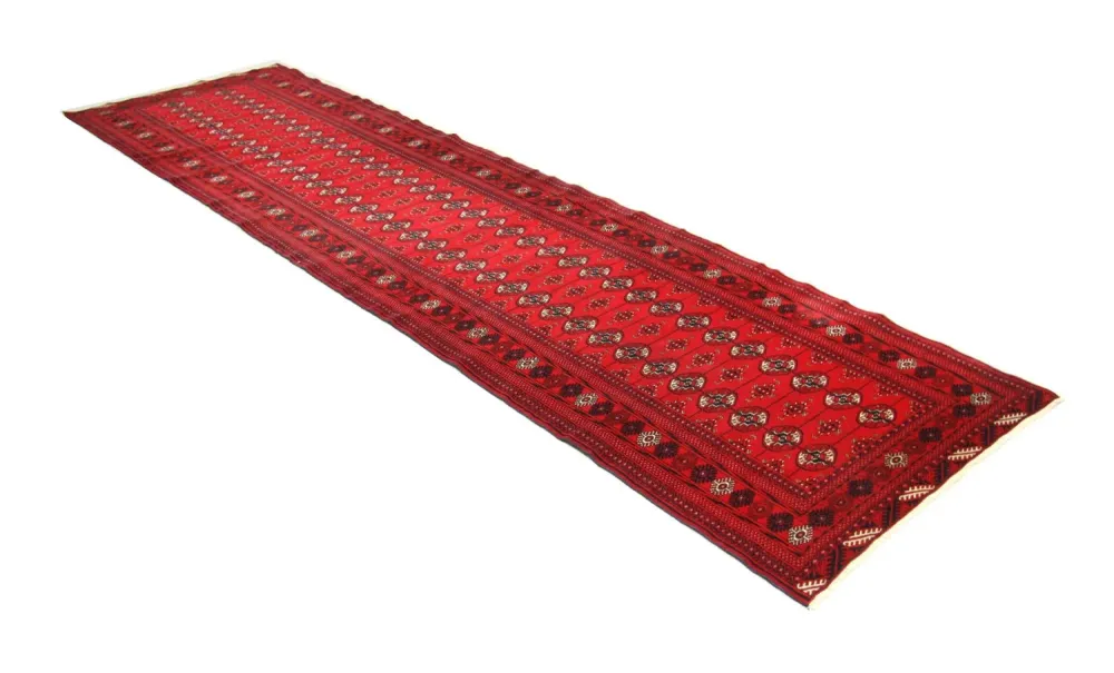 Løper Afghansk teppe - Bukhara - 352 x 96 cm - rød