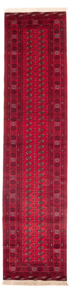Løper Afghansk teppe - Bukhara - 377 x 90 cm - rød