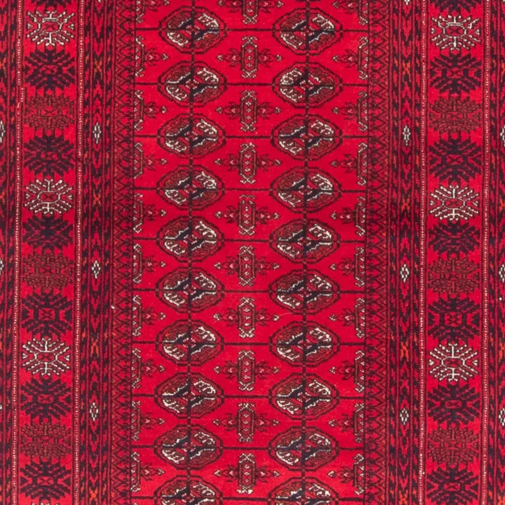 Løper Afghansk teppe - Bukhara - 377 x 90 cm - rød