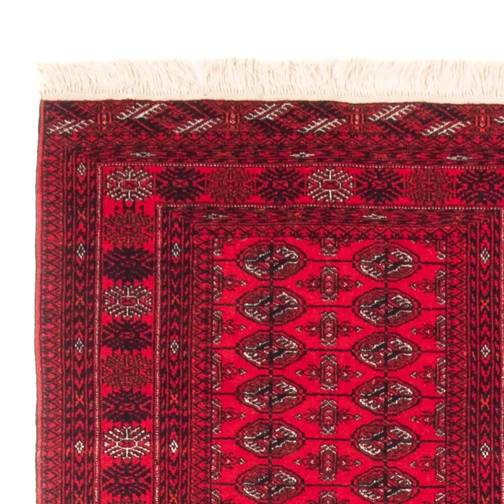 Løper Afghansk teppe - Bukhara - 380 x 90 cm - rød