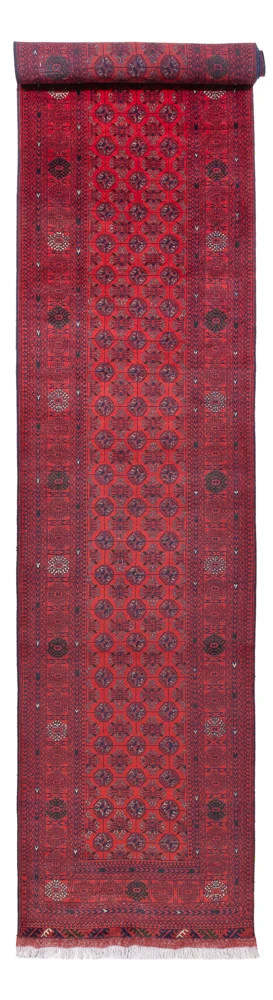 Løper Afghansk teppe - Bukhara - 479 x 89 cm - rød
