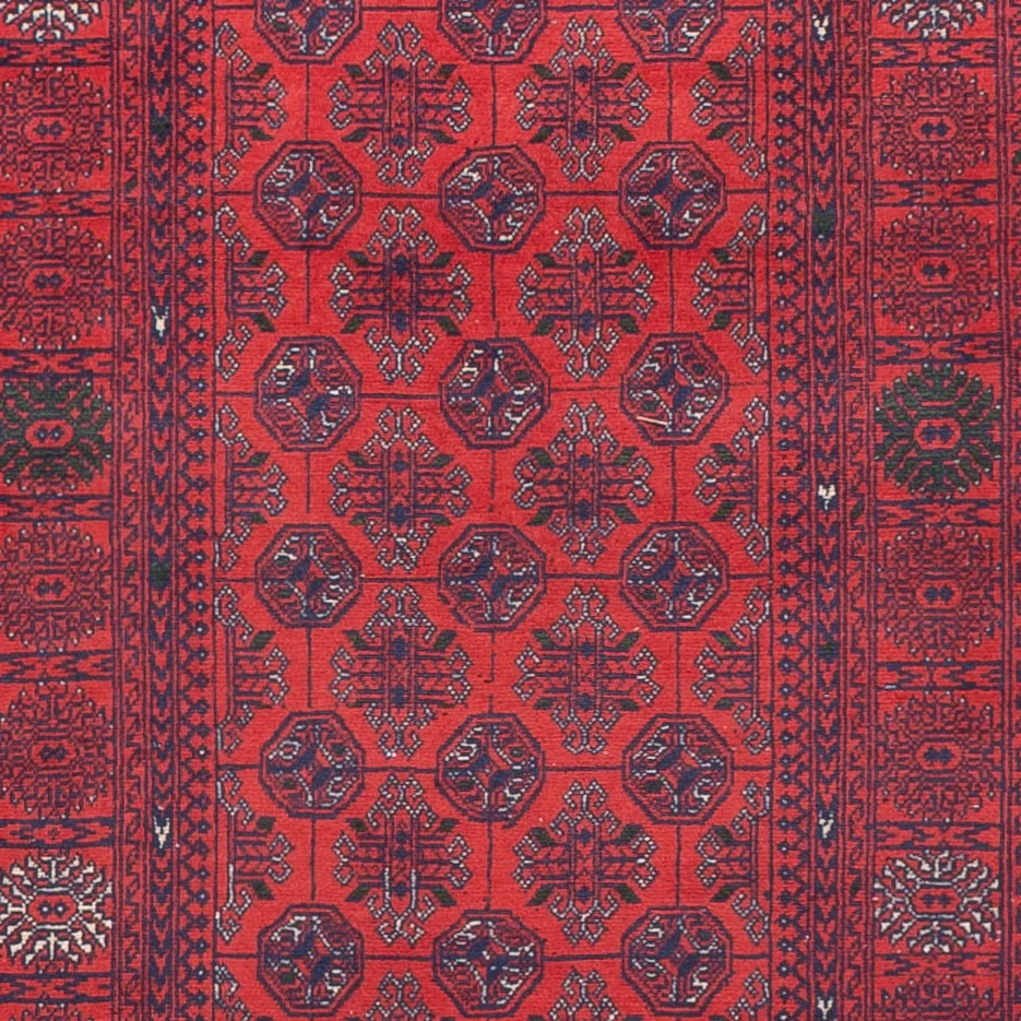 Løper Afghansk teppe - Bukhara - 479 x 89 cm - rød