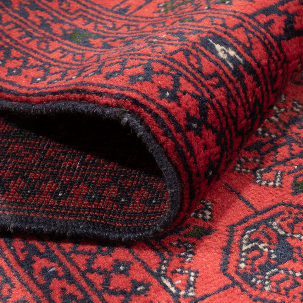 Løper Afghansk teppe - Bukhara - 479 x 89 cm - rød