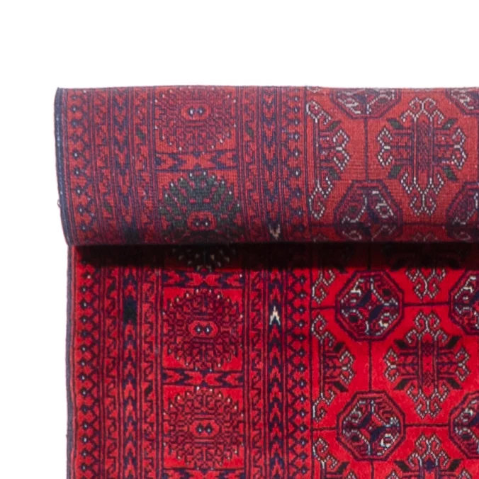Løper Afghansk teppe - Bukhara - 479 x 89 cm - rød