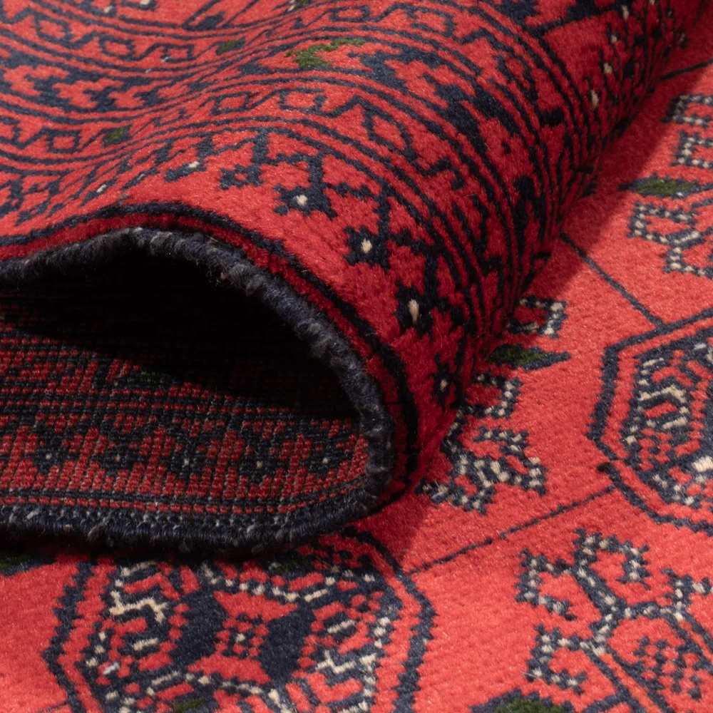 Løper Afghansk teppe - Bukhara - 479 x 89 cm - rød
