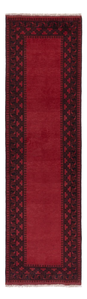 Løper Afghansk teppe - Filpa - 293 x 80 cm - rød