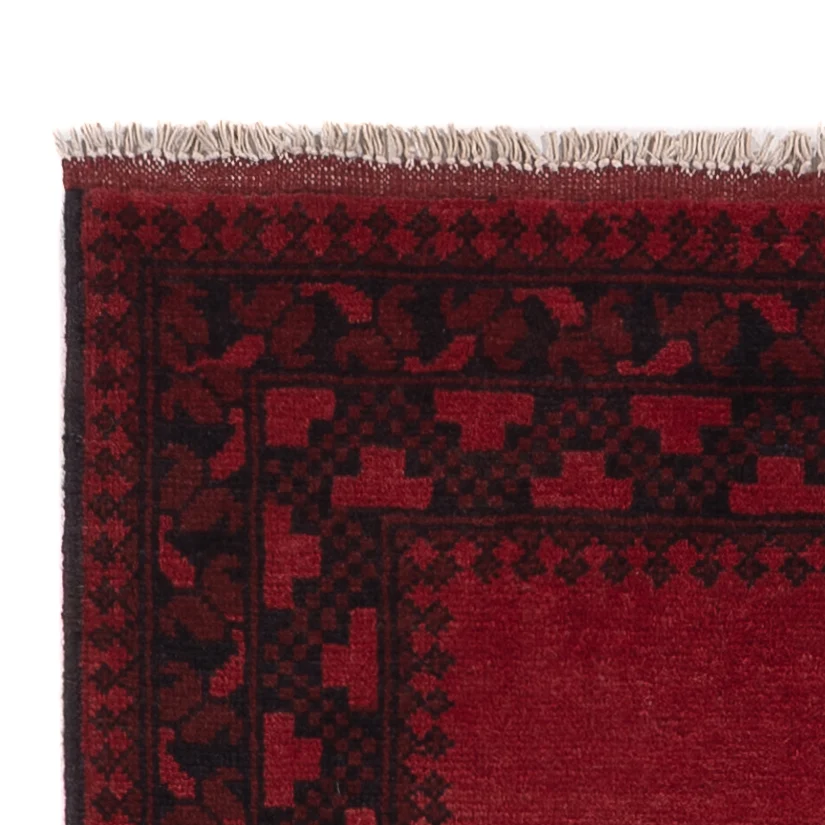 Løper Afghansk teppe - Filpa - 293 x 80 cm - rød