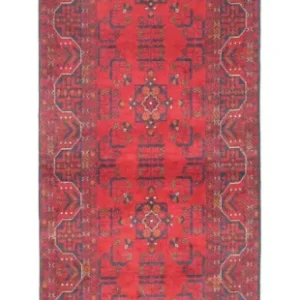 Løper Afghanske tepper - Kunduz - 294 x 80 cm - rød