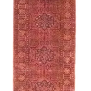 Løper Afghanske tepper - Kunduz - 390 x 82 cm - rød