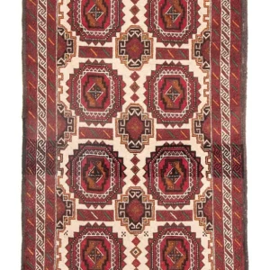 Løper Balutsj-teppe - 175 x 103 cm - beige