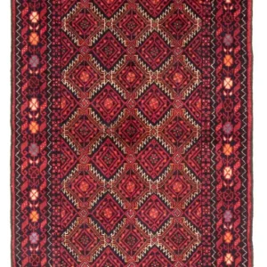 Løper Balutsj-teppe - 175 x 95 cm - rød