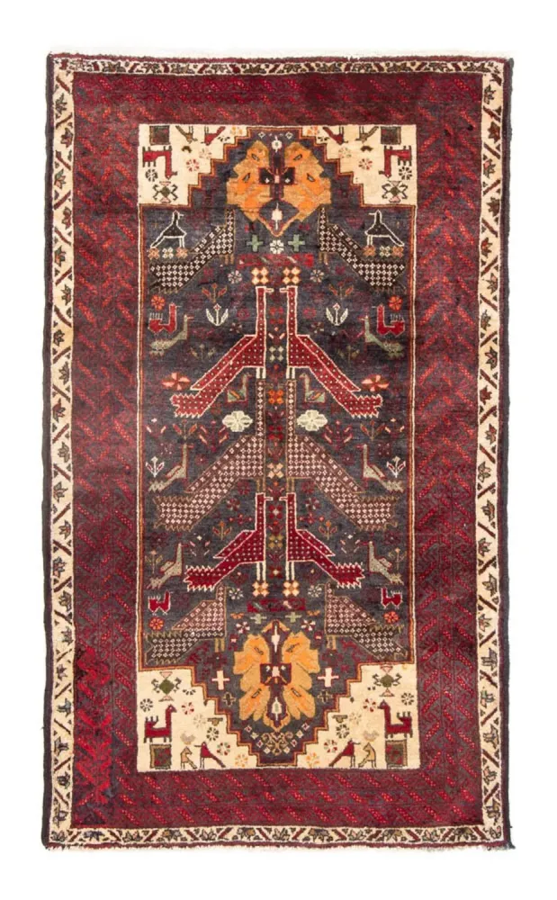 Løper Balutsj-teppe - 175 x 97 cm - rød
