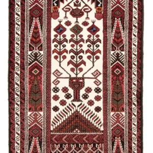 Løper Balutsj-teppe - 175 x 97 cm - beige
