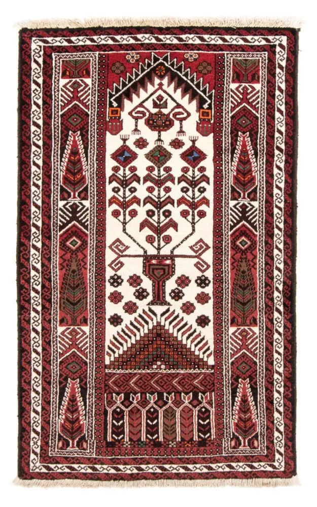 Løper Balutsj-teppe - 175 x 97 cm - beige