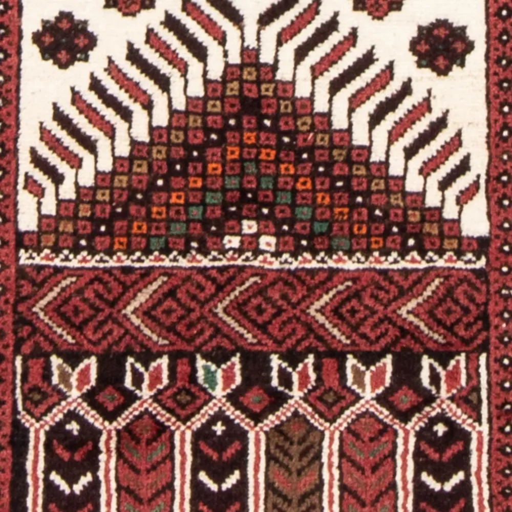 Løper Balutsj-teppe - 175 x 97 cm - beige