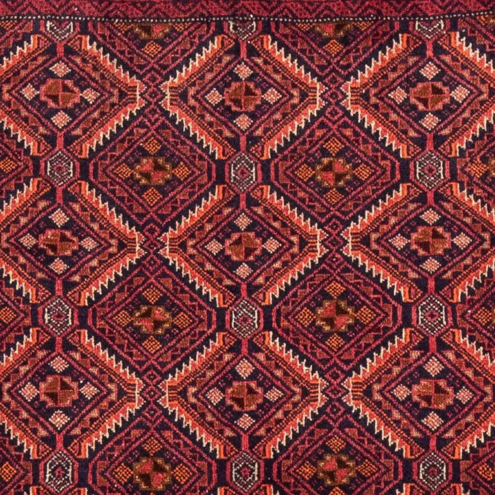 Løper Balutsj-teppe - 190 x 105 cm - rød