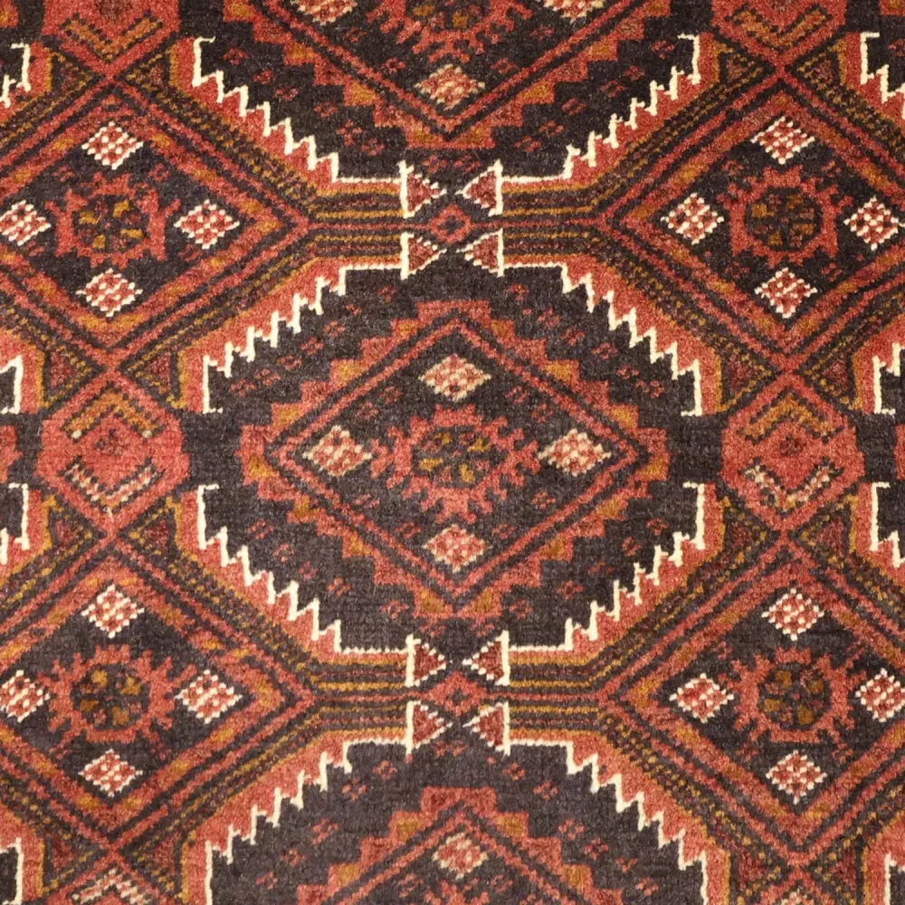 Løper Balutsj-teppe - 192 x 98 cm - mørk rød