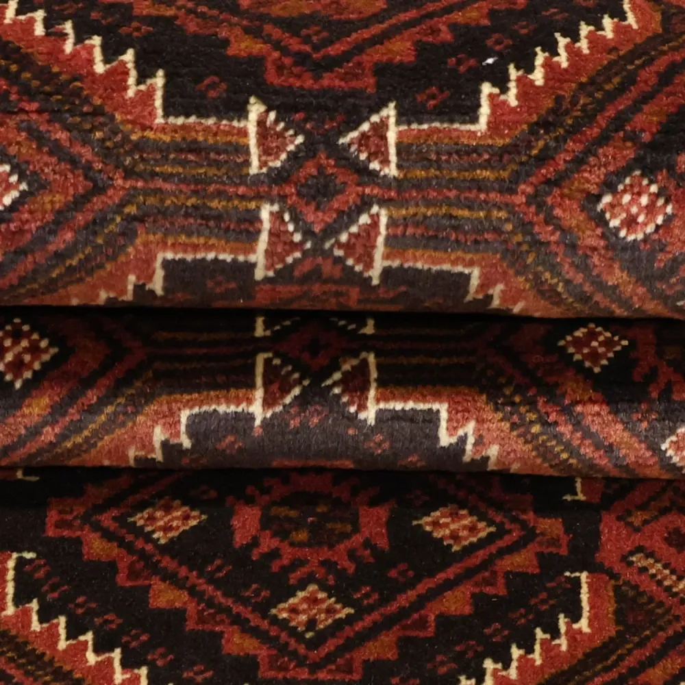 Løper Balutsj-teppe - 192 x 98 cm - mørk rød