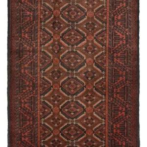 Løper Balutsj-teppe - 192 x 98 cm - mørk rød