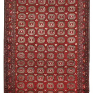 Løper Balutsj-teppe - 193 x 108 cm - mørk rød