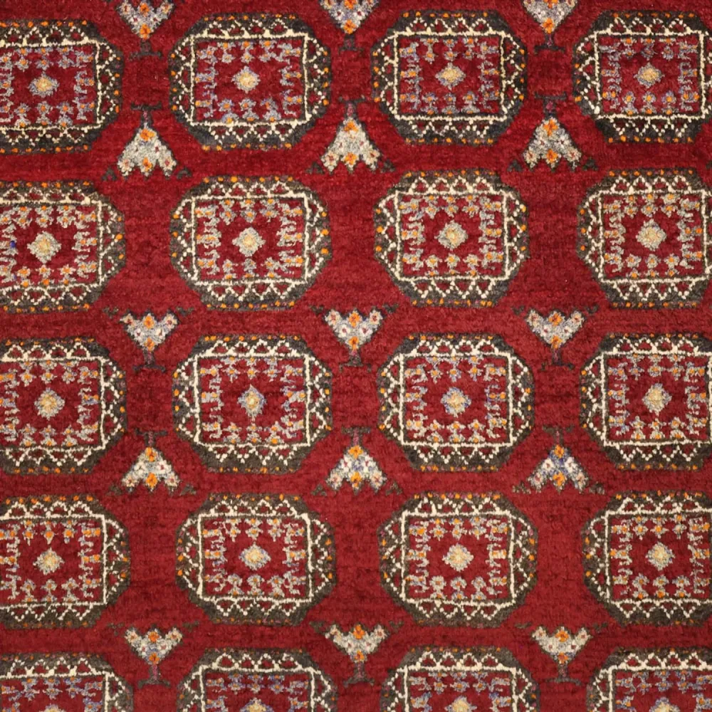 Løper Balutsj-teppe - 193 x 108 cm - mørk rød